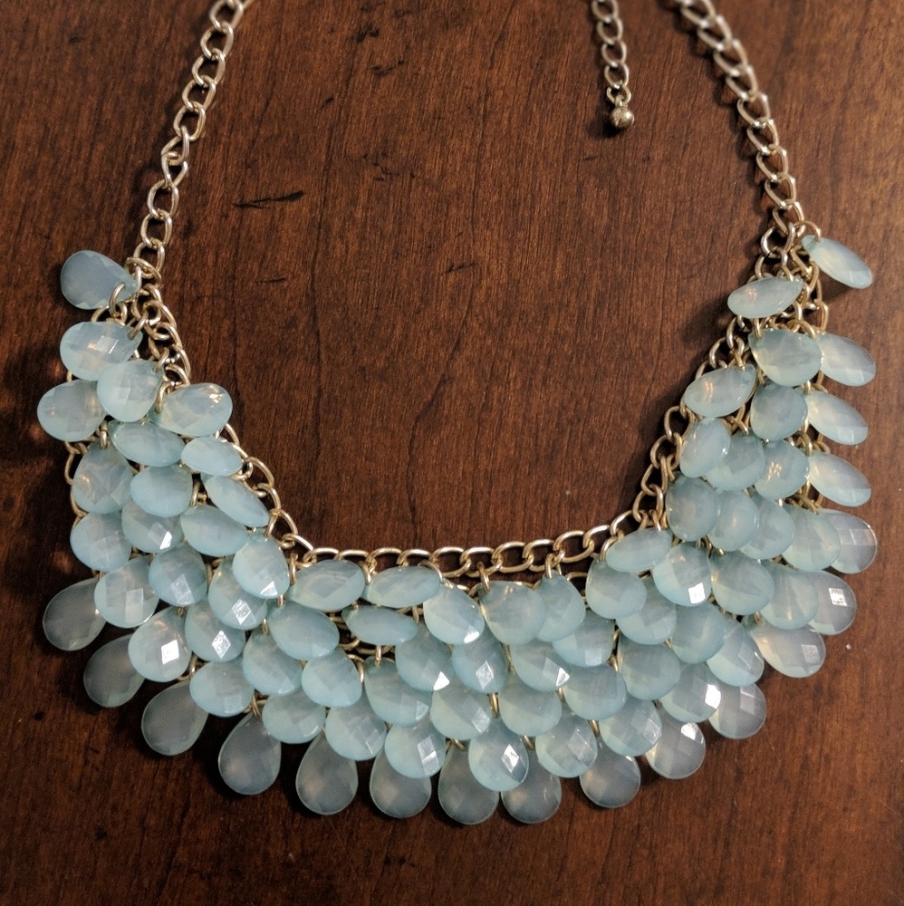 Mint Beaded Statement Necklace